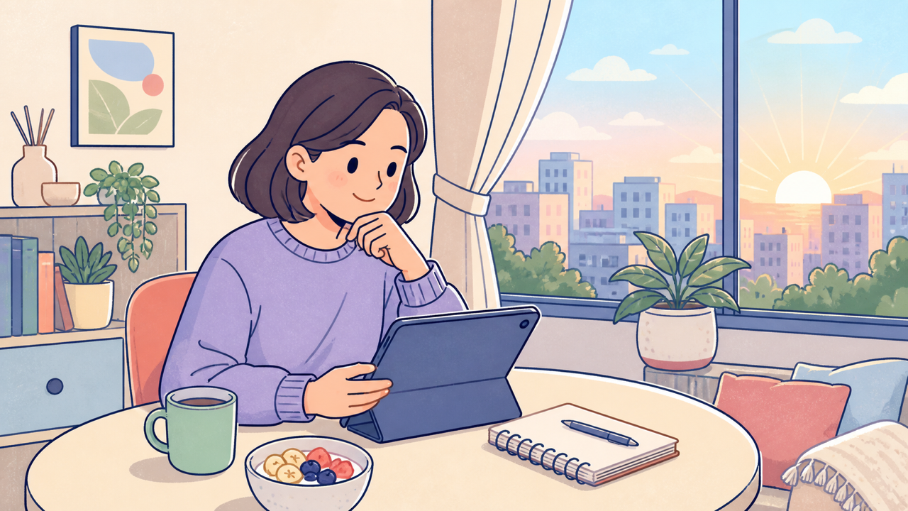 【英語リーディングA2】朝のルーティンを読む：初心者向け短文・和訳・問題付き
