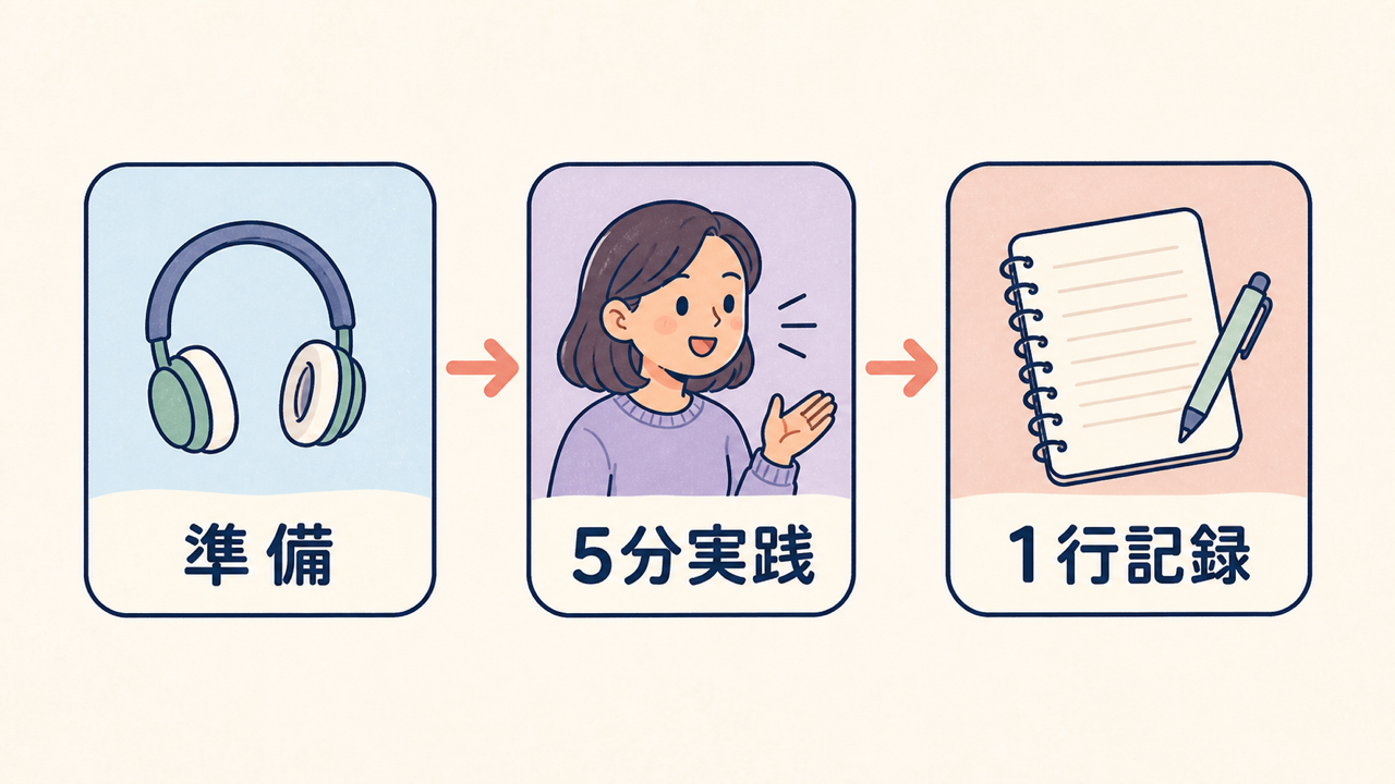 5分学習の基本ループ