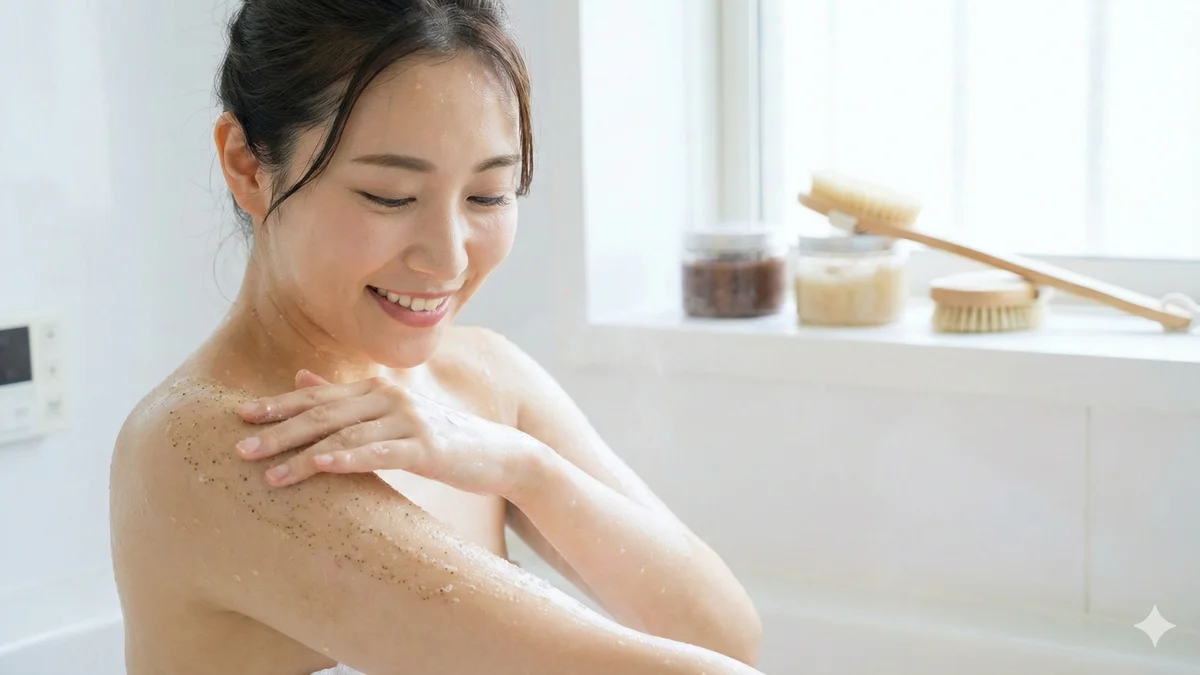 ボディスクラブと角質ケア｜ツルツル肌を作る方法