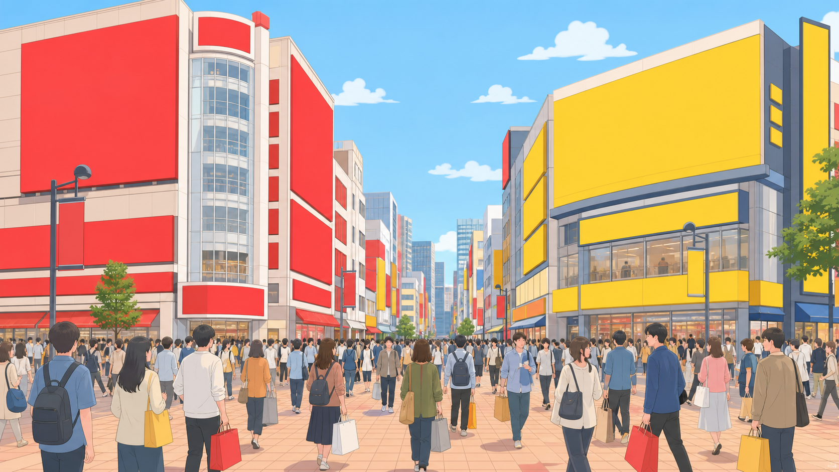 池袋の家電量販店街のイメージ