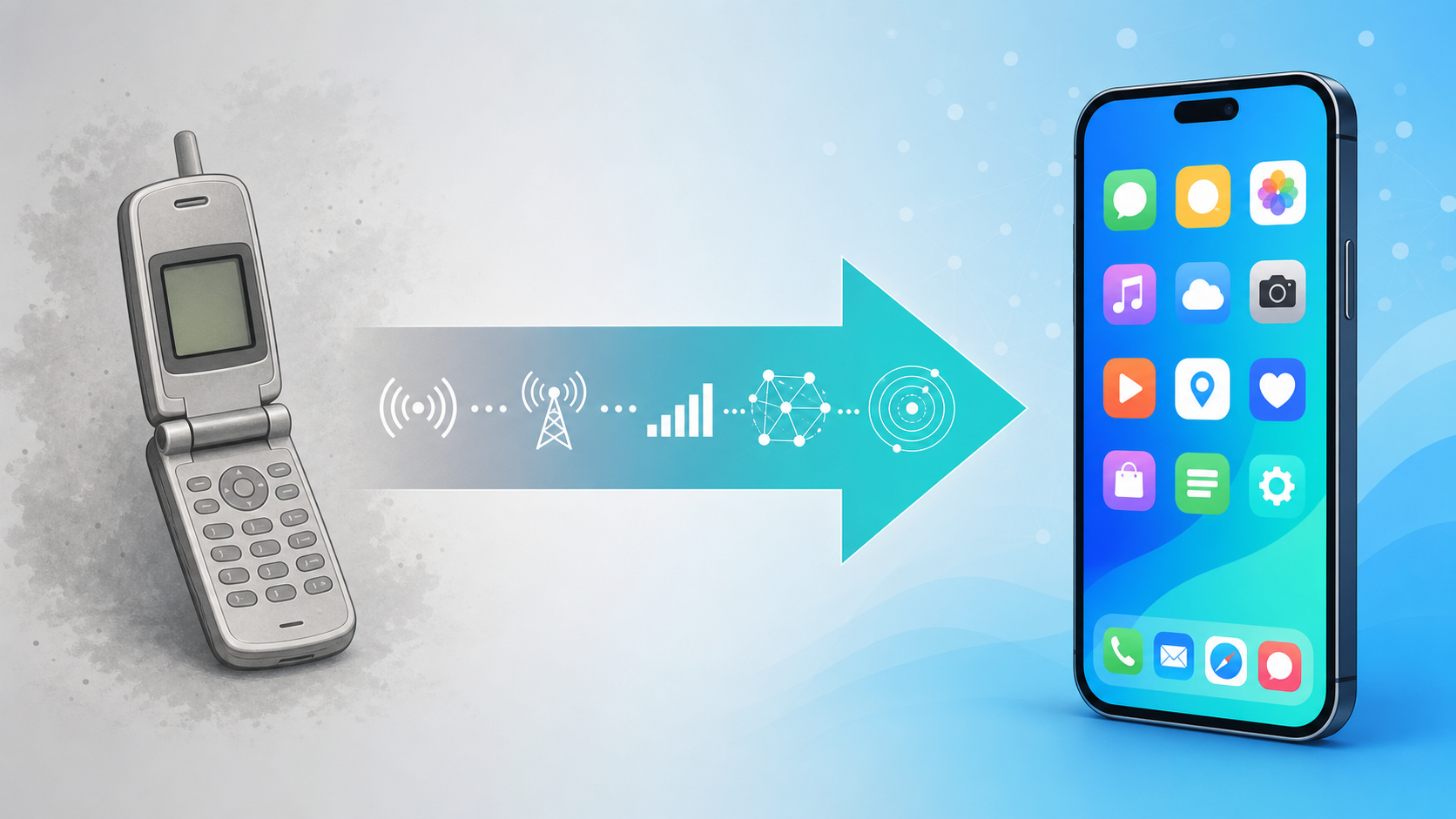3Gからスマートフォンへの世代交代のイメージ