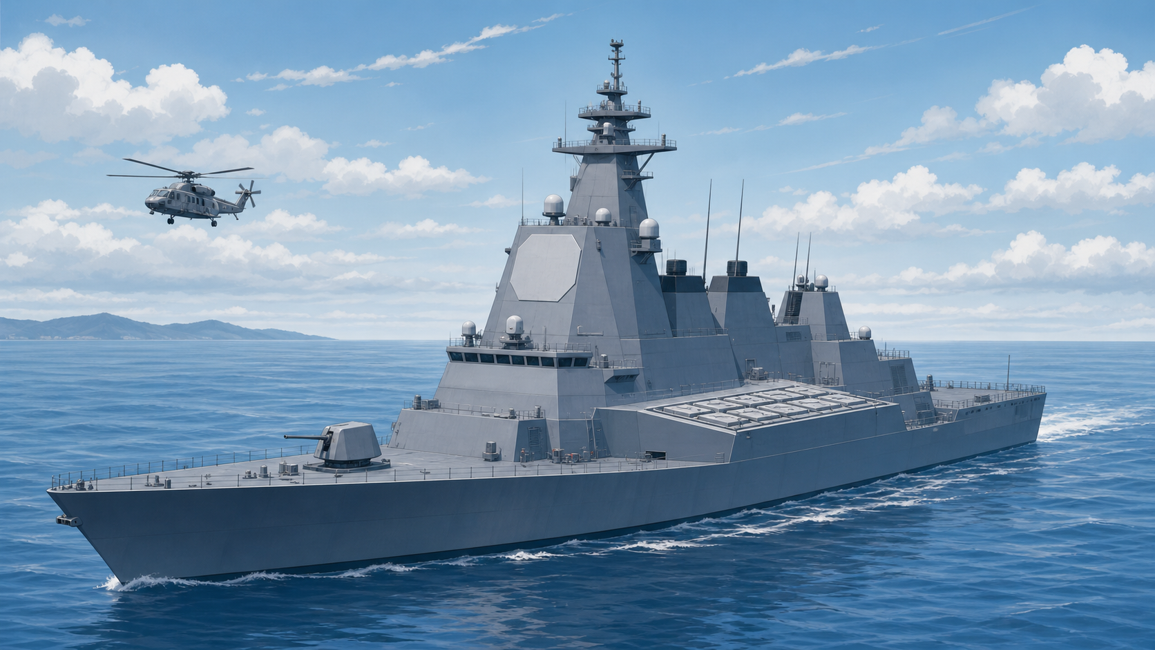 海上自衛隊イージス艦のイメージ