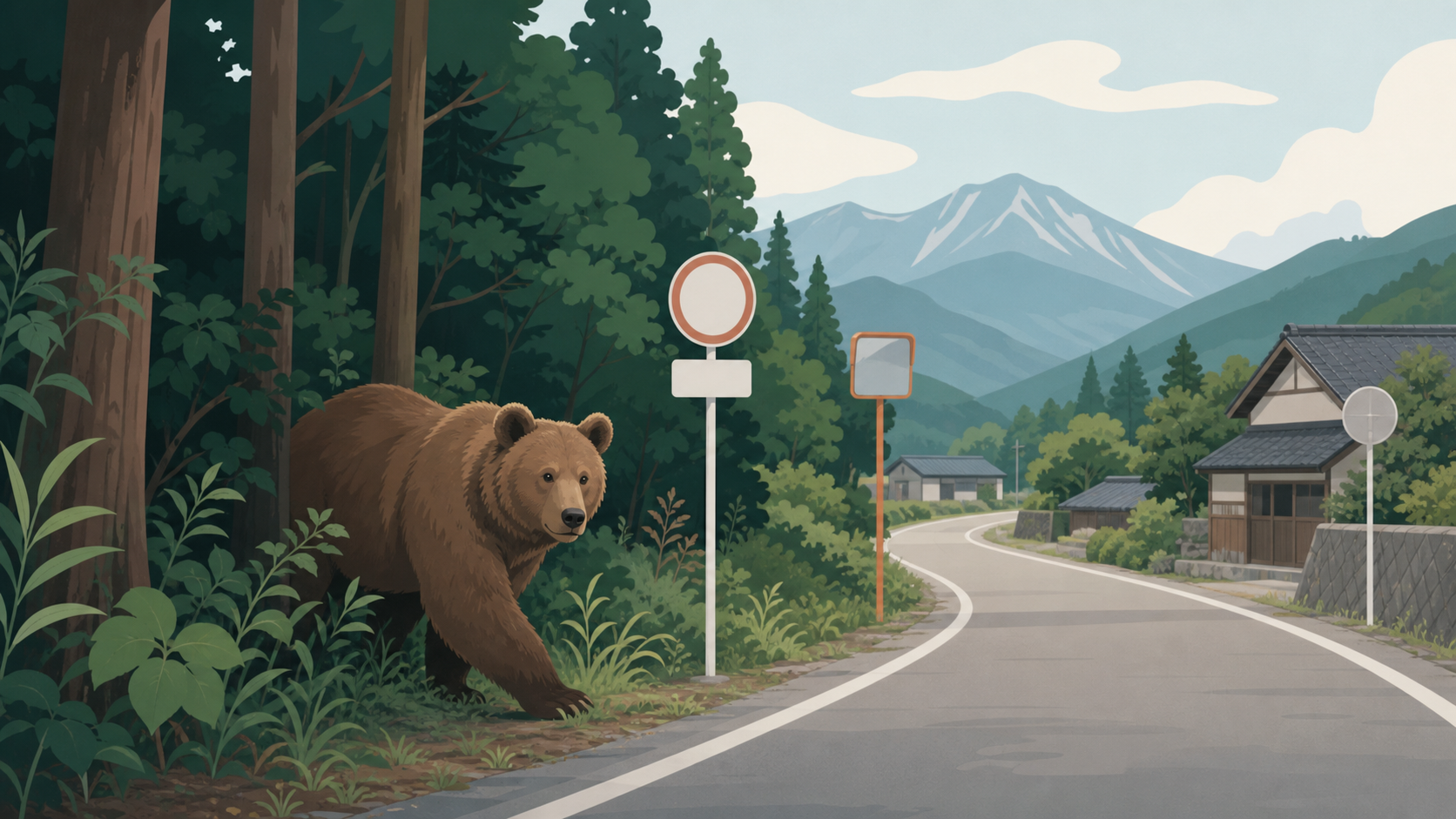 クマ出没のイメージ