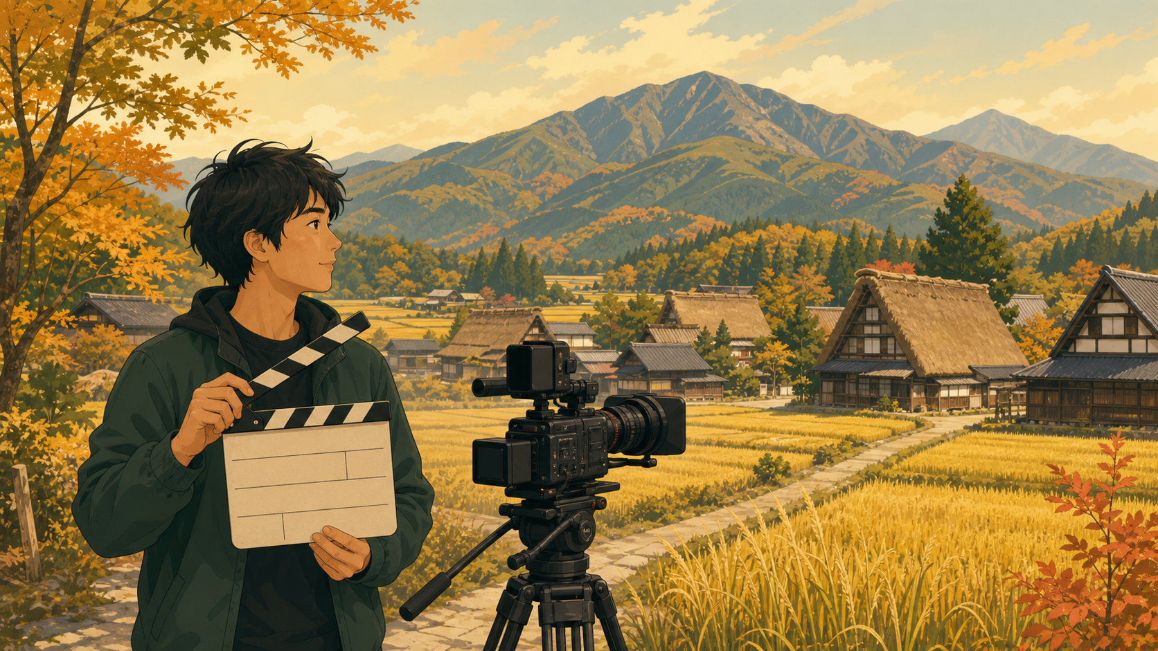 秋田での映画撮影シーンのイメージ